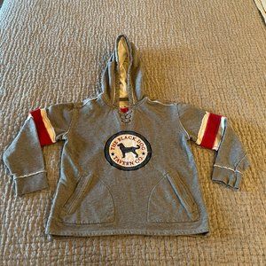 The Black Dog Retro football hoodie, Boys, size small (8)